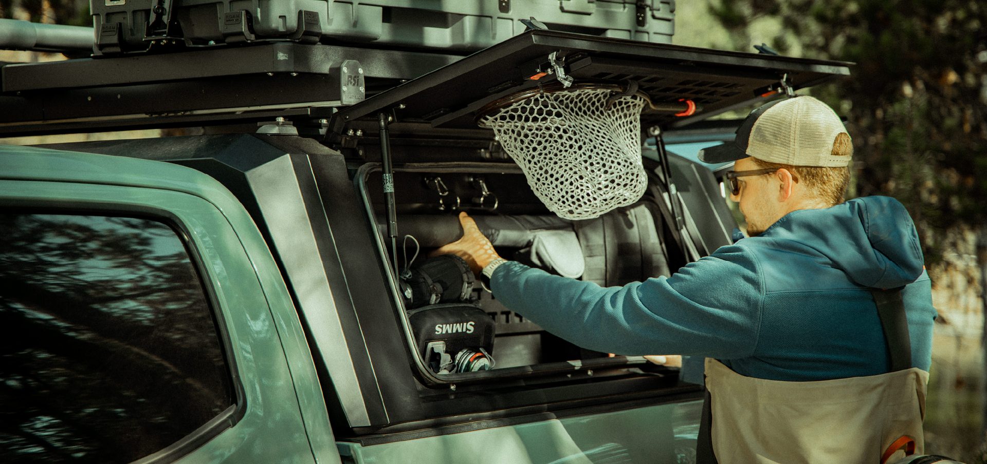 SmartCap organized truck storage